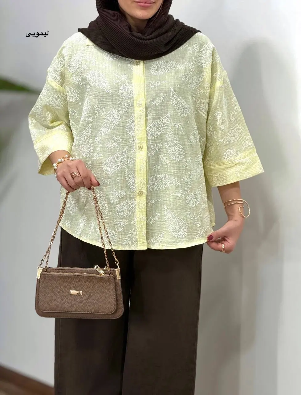 تونیک مانتویی لینن بهارگل